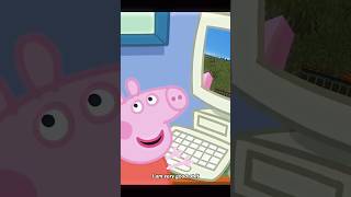 Peppa Pig Play Minecraft But Creeper Aw man🤣 minecraft shorts [upl. by Calvinna234]