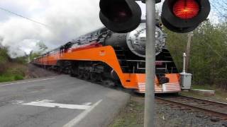 1 most viewed train SP 4449 crossing at Roberts Oregon [upl. by Rafaellle998]