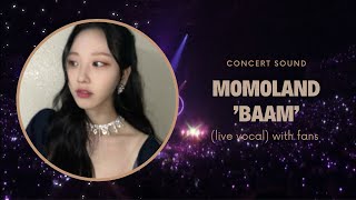 momoland ‘baam’ concert sound live vocal with fans [upl. by Hillier178]