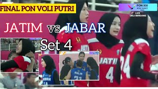 FINAL PON VOLI PUTRIFull SET 4 JATIM vs JABAR  PON XXI2024 MegawatiShella Aulia DKK  Proliga [upl. by Suitangi]