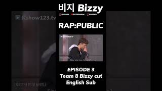 비지 Bizzy  RAPPUBLIC Episode 3 Team 8 Bizzy cut English sub BIZZYBZofficial [upl. by Suivatnad]