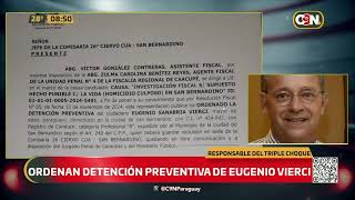 Ordenan Detención de Eugenio Sanabria Vierci por accidente fatal en ruta LuqueSan Bernardino [upl. by Ardeahp431]