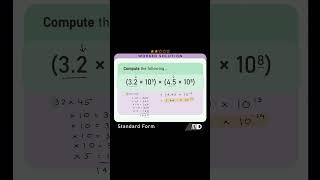 MULTIPLY together NUMBERS expressed in STANDARD FORM [upl. by Dickenson]