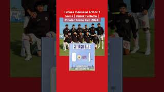 Timnas Indonesia U16 01 Swiss  Babak Pertama  Pinatar Super Cup 2024 bola shorts [upl. by Teufert]