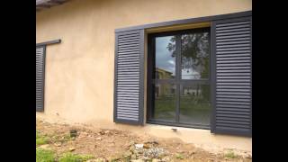 Volets coulissant pash aluminium system [upl. by Ehtylb]