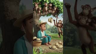 Story of the monkey and capseller  amazing story  childrensstories bedtimestories hindi [upl. by Nathan794]