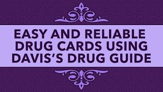 Easy To Make Drug Cards Using Daviss Drug Guide [upl. by Feigin]