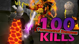 Loot From 100 Tormented Demons  OSRS [upl. by Cornew306]