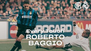 EVERY TOUCH  ROBERTO BAGGIO in INTER 31 REAL MADRID  199899 UEFA CHAMPIONS LEAGUE 😱⚫🔵🏆 [upl. by Caines]