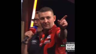 170 BIG FISH Finish by Nathan Aspinall against Michael van Gerwen during Premier League 2024 shorts [upl. by Narba]