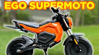 EGO Mini Bike Supermoto Conversion and Tire Install with Detroit Moped Works [upl. by Nasia]