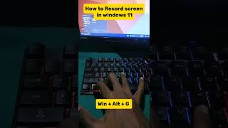 How to screen record in windows 11 usw game bar tech tips shorts [upl. by Ennasor]