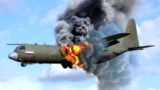 A Russian C130J plane carrying 300 elite soldiers was shot down by a US cruise missile at the borde [upl. by Godiva839]