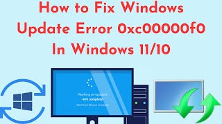 How to Fix Windows Update Error 0xc00000f0 In Windows 11 Or 10 [upl. by Emmie]