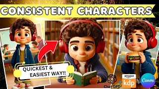 Create Consistent Characters for your Childrens Story Book in MINUTES EASIEST Method [upl. by Metzgar]