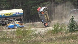 RALLIKROSS 2020 EMV 4Etapp Kehala crashmistakesjumpsaction  supercar crash in the end [upl. by Yleme]