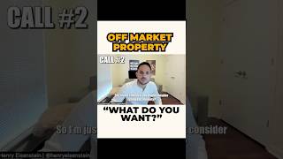 Real Estate Cold Call Off Market Property shorts [upl. by Obellia]