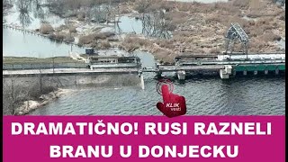 DRAMATIČNO RUSI RAZNELI BRANU U DONJECKU [upl. by Eicats]