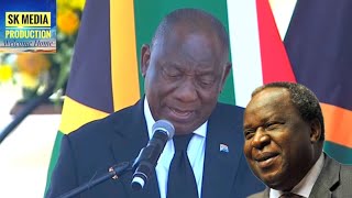 Funeral Service Of Tito Mboweni Cyril Ramaphosa pays his last respects to Mr Mboweni [upl. by Weldon57]