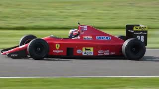 Gerhard Berger in the Ferrari 640 Demonstration at Goodwood [upl. by Calvina]