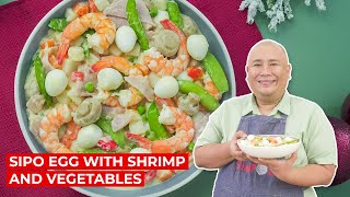 Sipo Egg with Shrimps and Vegetables Recipe [upl. by Ailimac]