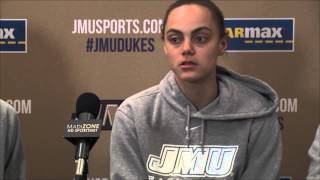 201415 JMU WBB Towson Postgame  Players [upl. by Dianthe]