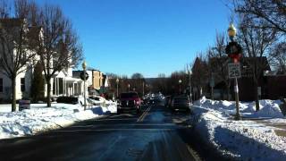 Drive Through Snowy Perkasie PA [upl. by Asenad823]