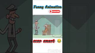 Over E smart 😂 Game over🤡 Funny animation 😂  subscribe funny animation shorts [upl. by Itak28]