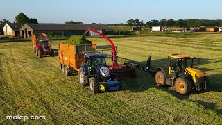 4k Harvest 2023  Evening shift with a JCB 4220 chopping with Kongskilde FCT 1260 [upl. by Montanez173]