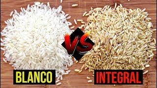 Arroz BLANCO o Arroz INTEGRAL ¿Cuál es mejor 😱NO ES LO QUE CREES [upl. by Shelly]