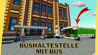 Bushaltestelle Minecraft  Minecraft Bushaltestelle [upl. by Gasper361]