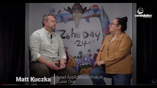 ZohoDay2024 Customer Interviews Matt Kuczka Luxer One [upl. by Blair]