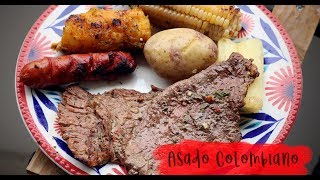 ASADO COLOMBIANO COMPLETO  RECETA COLOMBIANA [upl. by Koehler]