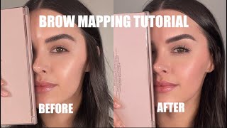 HOW TO FIX UNEVEN BROWS  BROW MAPPING 😍 [upl. by Wanyen]