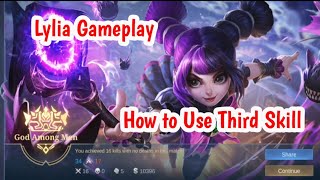 Good Timing for Third Skill Lylia Gameplay mobilelegends [upl. by Artemla590]