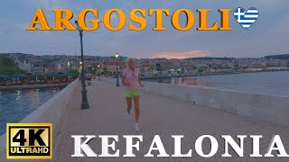 Argostoli Kefalonia Greece 4K Walking Tour 2023 [upl. by Alpheus62]