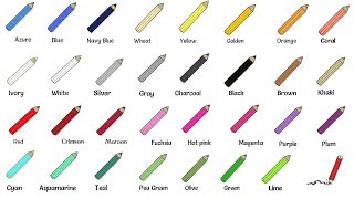 Color Names  List of ColorsColours in English [upl. by Irma]