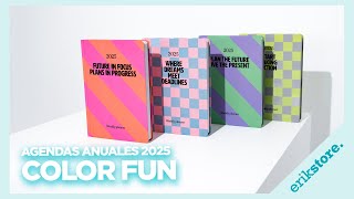 AGENDAS ANUALES 2025 COLOR FUN  ErikStore [upl. by Alaet]