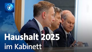 Bundesregierung beschließt Haushalt für 2025 [upl. by Enyahc]