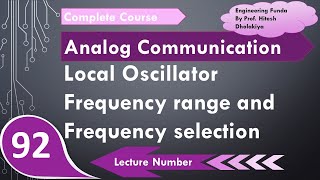 Local Oscillator Frequency Range amp Frequency Selection in Analog Communication by Engineering Funda [upl. by Ybocaj]