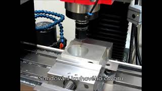 Probing on Wabeco F1410LF mill converted to CNC [upl. by Legge]