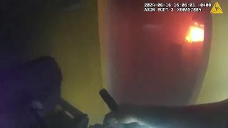 WATCH New Jersey officer rescues immobile man from house fire [upl. by Rilda764]