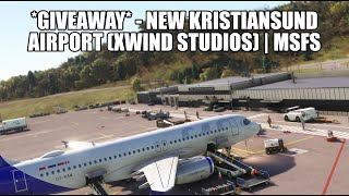 🔴 GIVEAWAY New Kristiansund Airport XWind Studios  SAS A320 Real World Flight [upl. by Novelia]