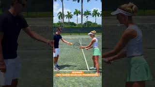 Beginner TwoHanded Backhand Progressions [upl. by Arrat237]