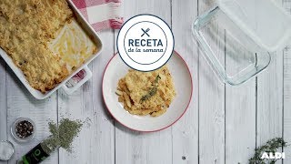 Macarrones con atún gratinados · Receta por menos de 2€ ALDIrecetas [upl. by Jahdal]