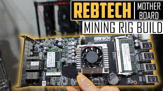 RebTech All In One 8 GPU Mining Motherboard Rig Build [upl. by Lemmuela514]