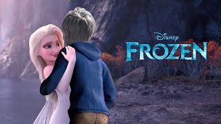 SCENES ELSA AND JACK FROST  Frozen 3 JELSA Fanmade Scene [upl. by Wenona198]