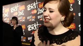 Adele interview at the BRIT Awards [upl. by Lertnom]