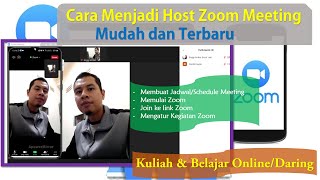 Cara Mudah Menjadi Host Zoom Meeting di Laptop atau HP Terbaru  Setting  Menambahkan Peserta Baru [upl. by Wehner632]