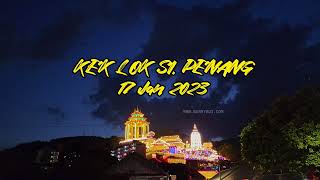 Kek Lok Si Penang Lighting amp Fireworks Display For Chinese New Year 2023 [upl. by Lednew698]